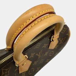 Pre Owned Louis Vuitton Leather Brown Speedy Bandouliere 20 Monogram Handbag