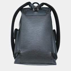 مملوكة مسبقًا حقيبة ظهر لوي فيتون كريستوفر PM إبي LV دائرة جلدية سوداء