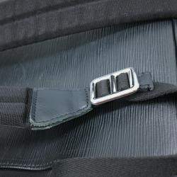 مملوكة مسبقًا حقيبة ظهر لوي فيتون كريستوفر PM إبي LV دائرة جلدية سوداء