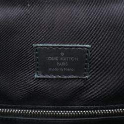 مملوكة مسبقًا حقيبة ظهر لوي فيتون كريستوفر PM إبي LV دائرة جلدية سوداء