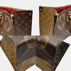 Pre Owned Louis Vuitton Monogram Canvas Giant Reverse OnTheGo GM Handbag