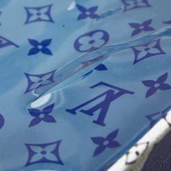 Louis Vuitton Blue White Pvc Monogram Giant Resort Hawaii On The Go Gm Tote Bag