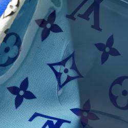 Louis Vuitton Blue White Pvc Monogram Giant Resort Hawaii On The Go Gm Tote Bag