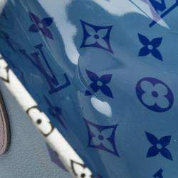 Louis Vuitton Blue White Pvc Monogram Giant Resort Hawaii On The Go Gm Tote Bag