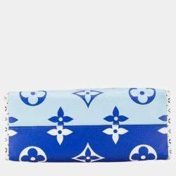 Louis Vuitton Blue White Pvc Monogram Giant Resort Hawaii On The Go Gm Tote Bag