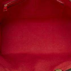 Pre Owned Louis Vuitton Brown Pvc Leather Monogram Reverse OnTheGo MM Handbag