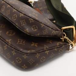 Louis Vuitton Green Monogram Canvas Multi Pochette Accessories Bag