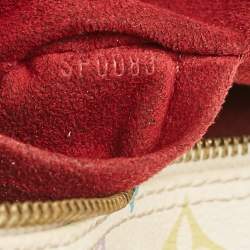 Pre Owned Louis Vuitton White Monogram Multicolore Canvas Speedy 30 Bag