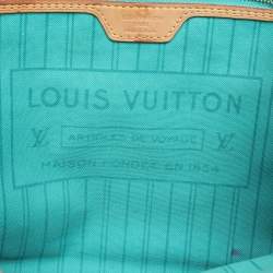 Louis Vuitton Turquoise Monogram V Canvas Neverfull MM Bag