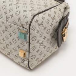 Pre Owned Louis Vuitton Green Monogram Mini Lin Josephine PM Bag