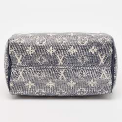 Louis Vuitton Blue Monoglam Speedy Bandouliere 20 Bag
