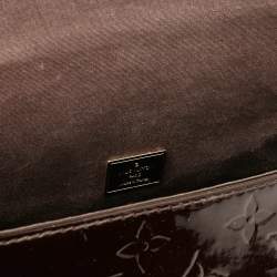 Pre Owned Louis Vuitton Amarante Monogram Vernis Pasadena Bag