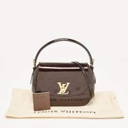Pre Owned Louis Vuitton Amarante Monogram Vernis Pasadena Bag