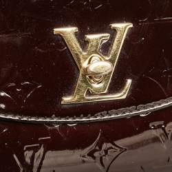 Pre Owned Louis Vuitton Amarante Monogram Vernis Pasadena Bag