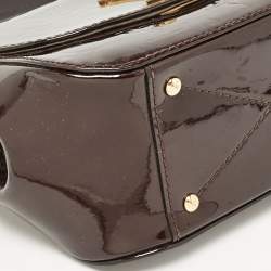 Pre Owned Louis Vuitton Amarante Monogram Vernis Pasadena Bag