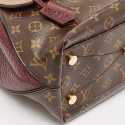 Pre Owned Louis Vuitton Burgundy Exotique Monogram Limited Edition Majestueux PM Bag