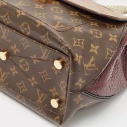 Pre Owned Louis Vuitton Burgundy Exotique Monogram Limited Edition Majestueux PM Bag