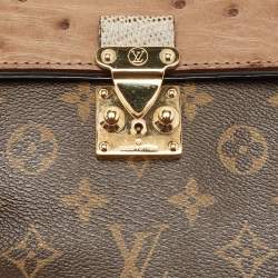 Pre Owned Louis Vuitton Burgundy Exotique Monogram Limited Edition Majestueux PM Bag