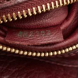 Pre Owned Louis Vuitton Burgundy Exotique Monogram Limited Edition Majestueux PM Bag
