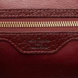 Pre Owned Louis Vuitton Burgundy Exotique Monogram Limited Edition Majestueux PM Bag