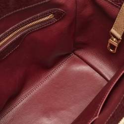 Pre Owned Louis Vuitton Burgundy Exotique Monogram Limited Edition Majestueux PM Bag