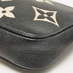 Pre Owned Louis Vuitton Black Giant Monogram Empreinte Mini Pochette Accessoires