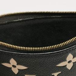Pre Owned Louis Vuitton Black Giant Monogram Empreinte Mini Pochette Accessoires