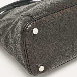 Pre Owned Louis Vuitton Black Monogram Leather Antheia Ixia PM Bag