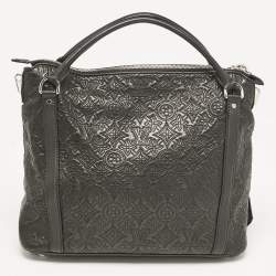 Pre Owned Louis Vuitton Black Monogram Leather Antheia Ixia PM Bag