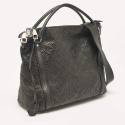 Pre Owned Louis Vuitton Black Monogram Leather Antheia Ixia PM Bag