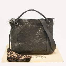 Pre Owned Louis Vuitton Black Monogram Leather Antheia Ixia PM Bag