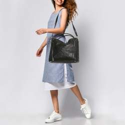 Pre Owned Louis Vuitton Black Monogram Leather Antheia Ixia PM Bag