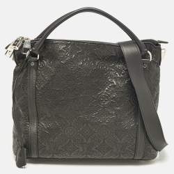 Pre Owned Louis Vuitton Black Monogram Leather Antheia Ixia PM Bag
