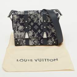 Louis Vuitton Navy Blue Monogram Tapestry Trunks PM Bag