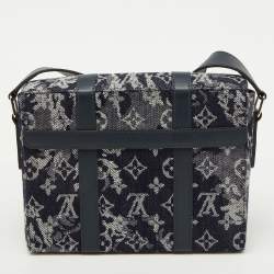 Louis Vuitton Navy Blue Monogram Tapestry Trunks PM Bag
