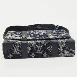 Louis Vuitton Navy Blue Monogram Tapestry Trunks PM Bag