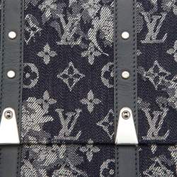 Louis Vuitton Navy Blue Monogram Tapestry Trunks PM Bag