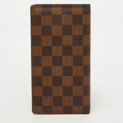 Louis Vuitton Damier Ebene Canvas Brazza Long Wallet