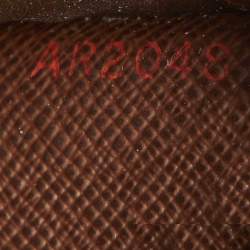 Louis Vuitton Damier Ebene Canvas Brazza Long Wallet