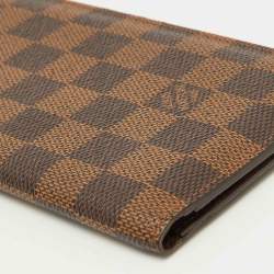 Louis Vuitton Damier Ebene Canvas Brazza Long Wallet