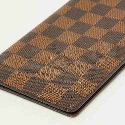 Louis Vuitton Damier Ebene Canvas Brazza Long Wallet