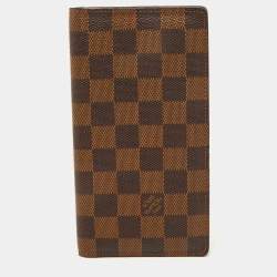 Louis Vuitton Damier Ebene Canvas Brazza Long Wallet