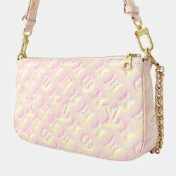 Louis Vuitton Pink	Monogram	Empreinte	Leather Multi Pochette	Accessoires Shoulder Bag