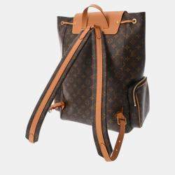 Louis Vuitton Brown Monogram Canvas, Leather Trio Backpack  