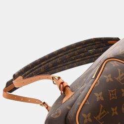 Louis Vuitton Brown Monogram Canvas, Leather Trio Backpack  