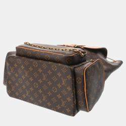 Louis Vuitton Brown Monogram Canvas, Leather Trio Backpack  
