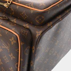Louis Vuitton Brown Monogram Canvas, Leather Trio Backpack  