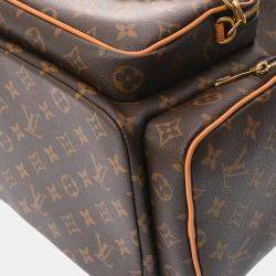 Louis Vuitton Brown Monogram Canvas, Leather Trio Backpack  