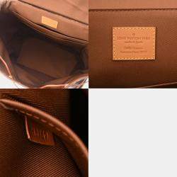 Louis Vuitton Brown Monogram Canvas, Leather Trio Backpack  