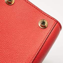 مملوكة مسبقًا Louis Vuitton Red/Black Leather City Steamer PM Bag